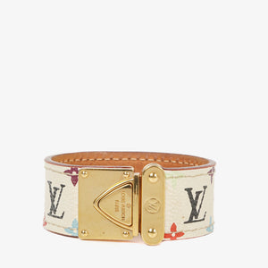 Louis Vuitton x Takashi Murakami White Monogram Multicolore Koala Bracelet S