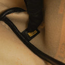 Sac Le Train Chanel en toile enduite noire