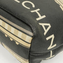 Sac Le Train Chanel en toile enduite noire