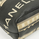 Sac Le Train Chanel en toile enduite noire