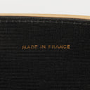 Chanel Classic Full Flap Bag Beige/Black Chevron Quilted Leather 24K Gold-Plated Hardware