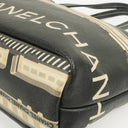 Sac Le Train Chanel en toile enduite noire