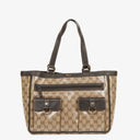 Gucci GG Crystal Canvas Abbey Pocket Tote Bag