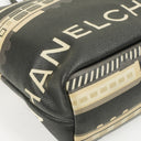 Sac Le Train Chanel en toile enduite noire
