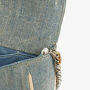 Chanel Blue Denim East West Chocolate Bar Bag