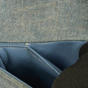 Chanel Blue Denim East West Chocolate Bar Bag