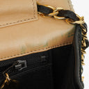 Chanel Classic Full Flap Bag Beige/Black Chevron Quilted Leather 24K Gold-Plated Hardware