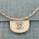 Chanel Blue Denim East West Chocolate Bar Bag