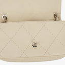 Chanel Cream Leather Ultimate Stitch Single Flap Bag