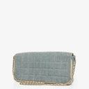 Chanel Blue Denim East West Chocolate Bar Bag