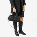 Prada Balck Nylon Satchel Tessuto Bow Shoulder Bag