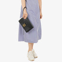 Louis Vuitton Pochette Sellier Dragonne Black EPI Leather Clutch Bag