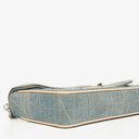Chanel Blue Denim East West Chocolate Bar Bag