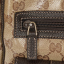 Gucci GG Crystal Canvas Abbey Pocket Tote Bag