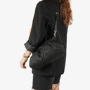 Prada Balck Nylon Satchel Tessuto Bow Shoulder Bag