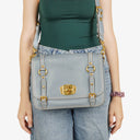 Miu Miu Cervo Pattina Pervinca Shouder Bag