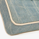 Chanel Blue Denim East West Chocolate Bar Bag