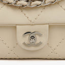 Chanel Cream Leather Ultimate Stitch Single Flap Bag