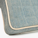 Chanel Blue Denim East West Chocolate Bar Bag
