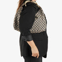 Gucci Navy Blue GG Fabric Chain Horsebit Hobo Bag
