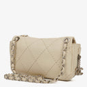 Chanel Cream Leather Ultimate Stitch Single Flap Bag
