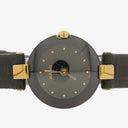 Rado Coupole Black Leather Watch