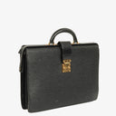 Louis Vuitton Serviette Fermoir Black Epi Leather Briefcase