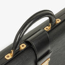 Louis Vuitton Serviette Fermoir Black Epi Leather Briefcase