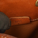 Sac seau à cordon Celine Vintage Macadam Triomphe Marron