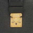 Louis Vuitton Serviette Fermoir Black Epi Leather Briefcase