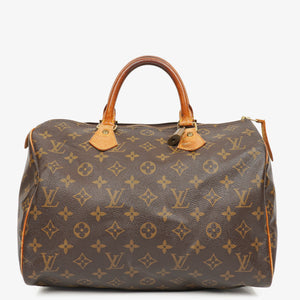 Louis Vuitton Speedy 30 Monogram Canvas Handbag