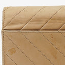Chanel Classic Full Flap Bag Beige/Black Chevron Quilted Leather 24K Gold-Plated Hardware
