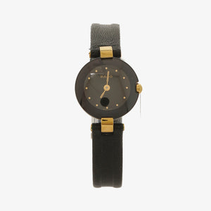 Rado Coupole Black Leather Watch