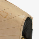 Chanel Classic Full Flap Bag Beige/Black Chevron Quilted Leather 24K Gold-Plated Hardware