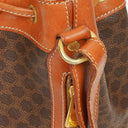 Sac seau à cordon Celine Vintage Macadam Triomphe Marron