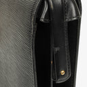 Louis Vuitton Serviette Fermoir Black Epi Leather Briefcase