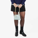 Chanel Light Blue Matelasse Chain Mini Bag