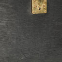 Louis Vuitton Serviette Fermoir Black Epi Leather Briefcase