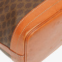 Sac seau à cordon Celine Vintage Macadam Triomphe Marron