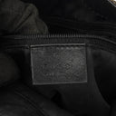 Gucci Bamboo Top Handle Brown Canvas And Leather Hobo Bag