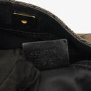 Gucci Bamboo Top Handle Brown Canvas And Leather Hobo Bag