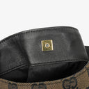 Gucci Bamboo Top Handle Brown Canvas And Leather Hobo Bag
