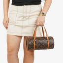 Louis Vuitton Papillon 25 Vintage Monogram Canvas Handbag