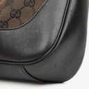 Gucci Bamboo Top Handle Brown Canvas And Leather Hobo Bag