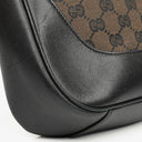 Gucci Bamboo Top Handle Brown Canvas And Leather Hobo Bag