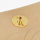 Chanel Classic Full Flap Bag Beige Chevron Quilted Leather 24K Gold-Plated Hardware