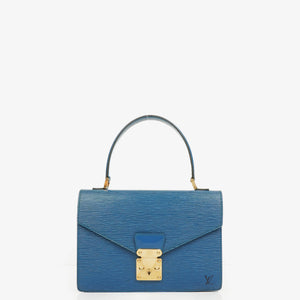 Louis Vuitton Concorde Blue EPI Leather Bag