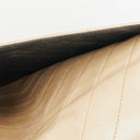 Chanel Classic Full Flap Bag Beige Chevron Quilted Leather 24K Gold-Plated Hardware