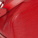 Louis Vuitton Petit Noe Rote EPI Leder Schultertasche