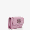 Chanel Quilted Pink Chanel 19 Small Flap Wallet